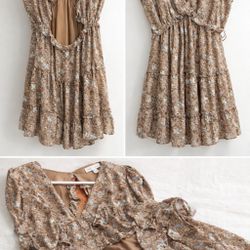 Floral Brown Dress