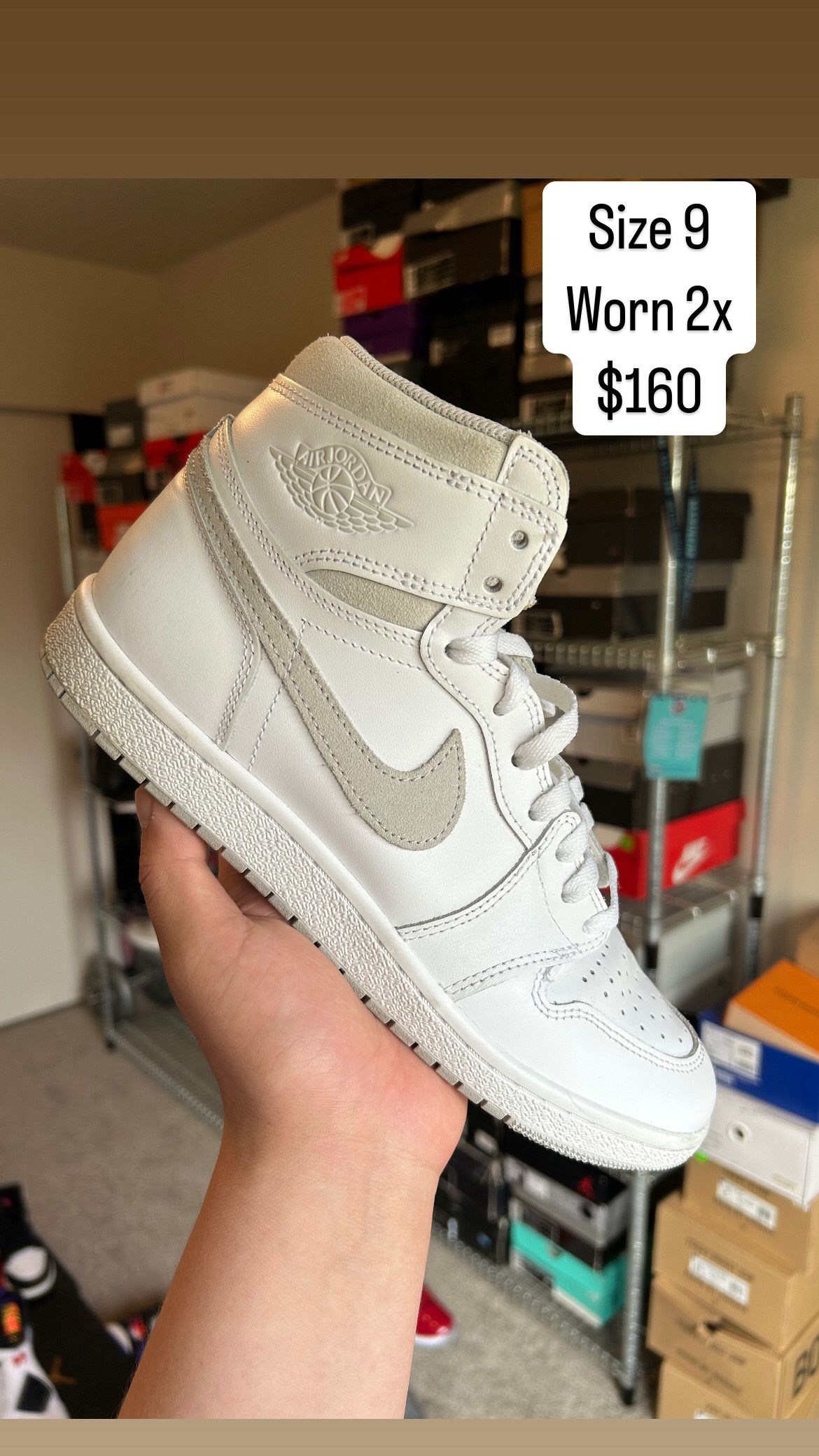 Jordan 1 High Neutral Gray Size 9