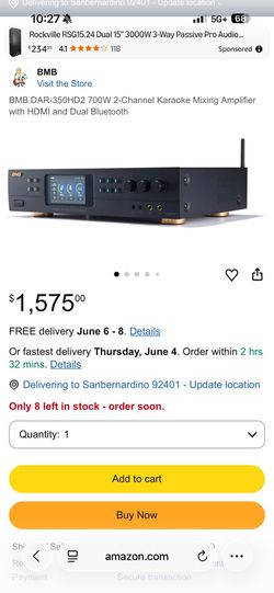 BMB DAR 350HD2 karaoke amp