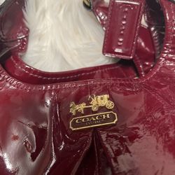 Coach Burgundy Red Purse 