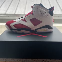 Jordan 6 Carmine Sizes 13 And 9.5