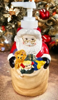 Vintage 1997 Allure Santa Soap/Lotion Dispenser 