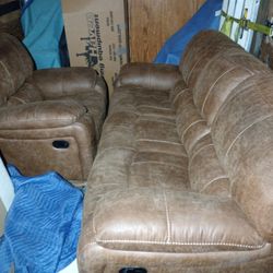 Leather Recliners Sofa And Chair