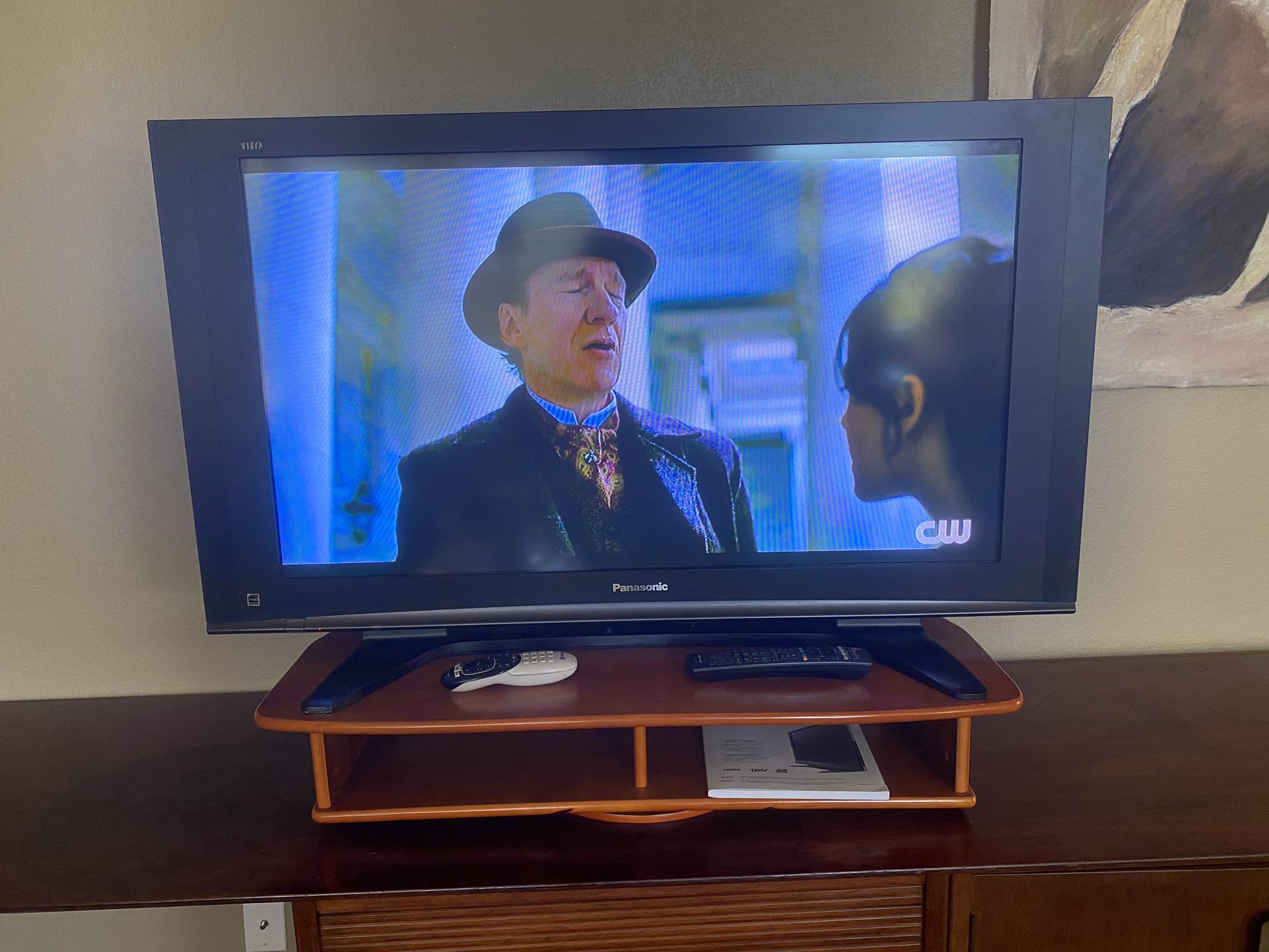 Panasonic Flat Screen 42” Television with Remote and Booklet