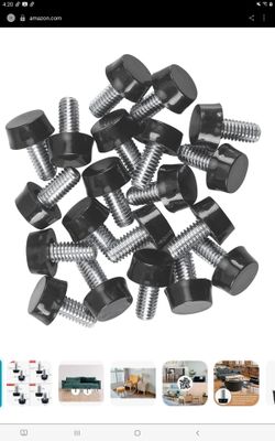 20 pcs 1/4-20 UNC Thread adjustable furniture levelers (40)