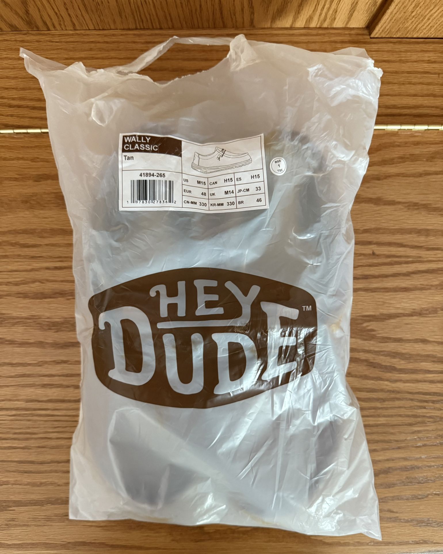 Hey Dude, Wally Classic, Tan, Men’s 15