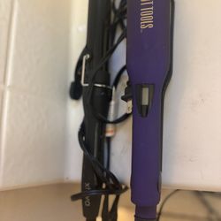Curling Iron And Hair Straightener . Pair For Sale 