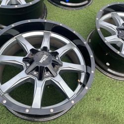 4 20x9 MOTO METAL WHEELS 8.180 Lug Pattern GMC
