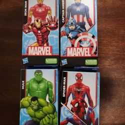 Hasbro Marvel Captain America, Hulk, IronMan And Spider-Man 