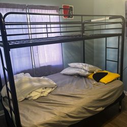 Black twin size bunk bed