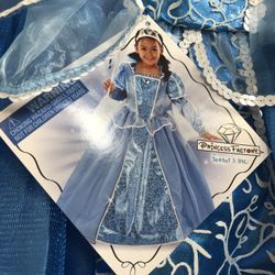 Brand New Teetot Royal Blue Princess Costume Size 3/4