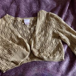 Gold knitted sweater
