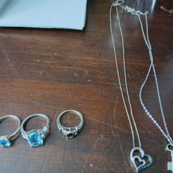 "Jewelry Summer Sale" Rings & Necklaces White Gold and 925ss