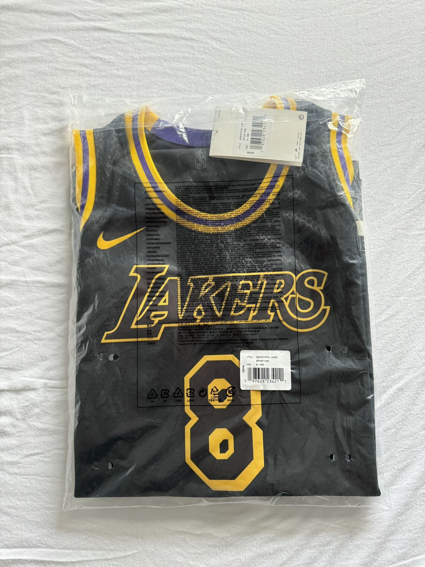 Nike Kobe Black Mamba Los Angeles Lakers City Edition Swingman