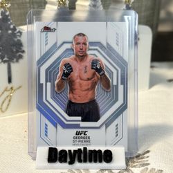 2025 Topps Finest UFC Georges St-Pierre FW-11 Framed White SSP