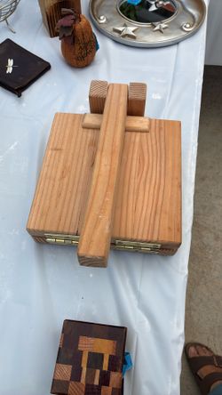 Handmade wooden Tortilla Press