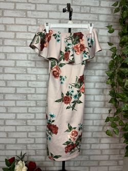 Off Shoulder Flower Dress 