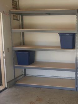 Garage Storage Room Shelving 72 in W x 24 in D Racks Similar To Uline Delivery Available