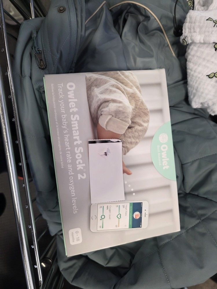 Owlet Smart Sock Sleep monitoring And O2 Monitor Used