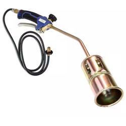 Flame King 320,000 BTU Propane Torch Steel Nozzle with Turbo Blast Trigger and Flow Valve=Tools-114
