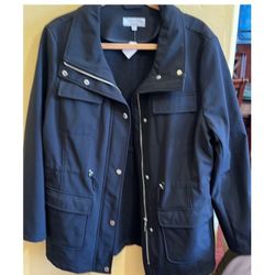 Calvin Klein Premium Jacket Anorak Utility Drawstring Black XL