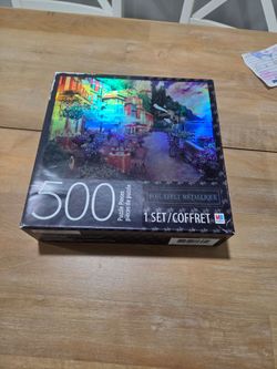 MB Puzzle 500-Piece Metallic Jigsaw Puzzle