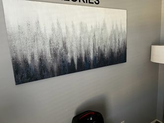 Large blue tones canvas $40