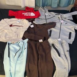 brand new nike techs and nike hoodies with ttags