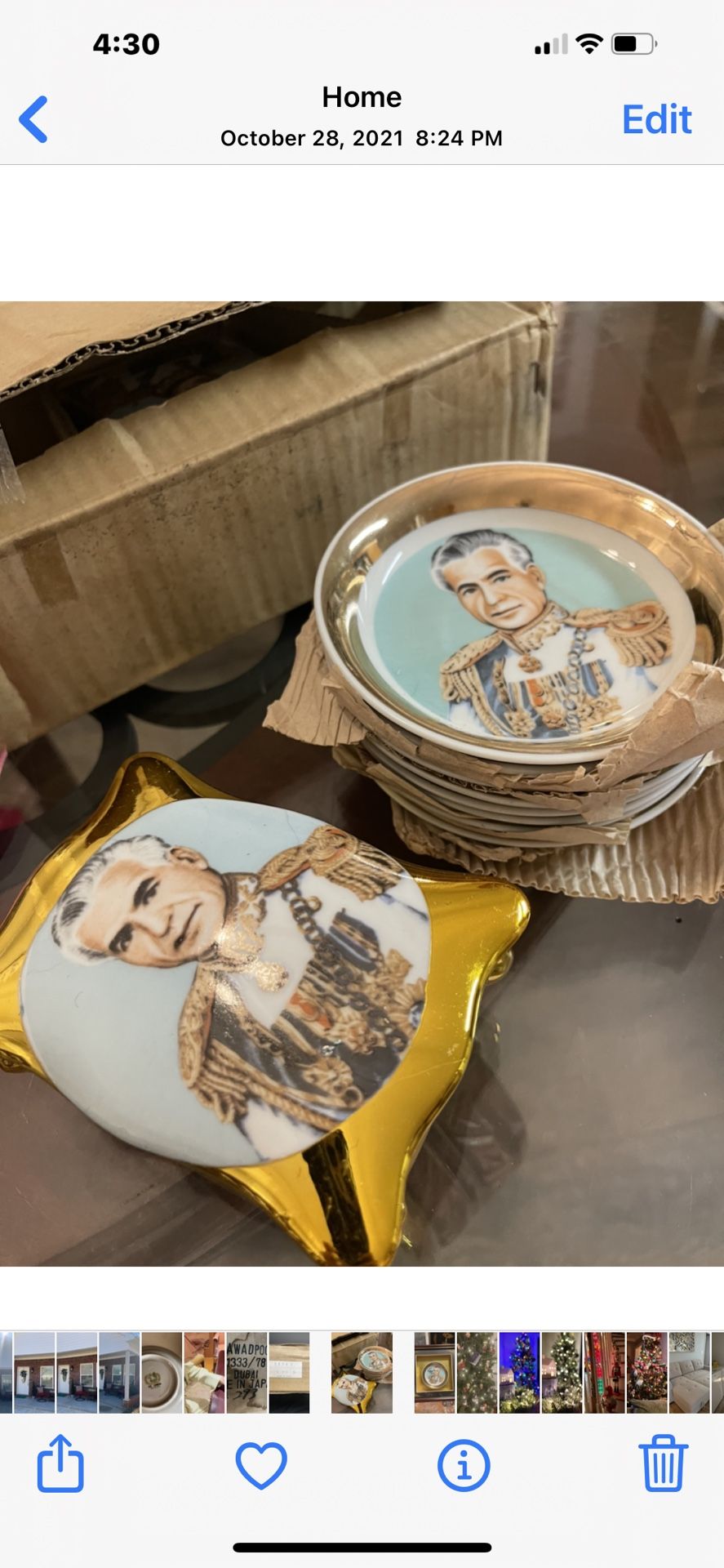 Antique Pahlavi Saucer 