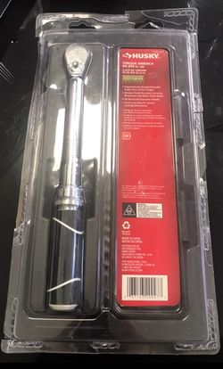 Husky torque wrench 40-200 in lbs 1/4