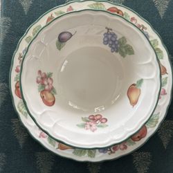 Epoch Market Day Pattern Dinner Plats Fruit Pattern For Bundle Asking $30 