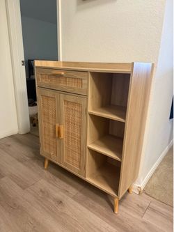 Rattan Storage Cabinet