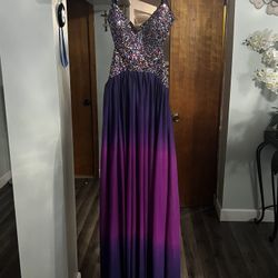 Long Purple Dress