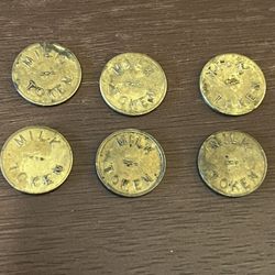 6 old milk tokens