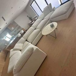 PLUSH CLOUD BRAND NEW CREAM MODULAR SECTIONAL SAME DAY DELIVERY 