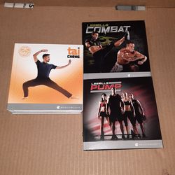 Take your pick $30 beachbody tai cheng les mills pump or combat workout dvd sets