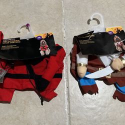 Dog Puppy Halloween Costume Size Medium Pirate Ninja