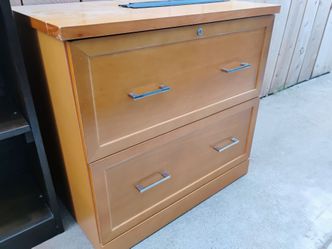 Wood File Cabinet