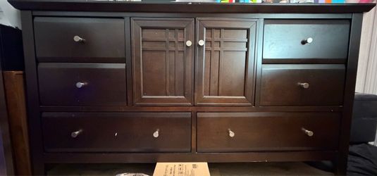 Dark brown dresser