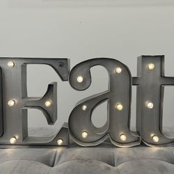 Light Up “Eat” Sign