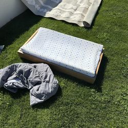 Wood Baby Changing Table Pad 2 Covers