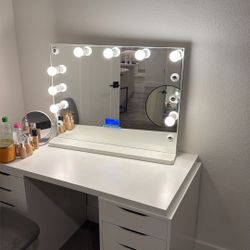 Vanity Mirror, And Desk