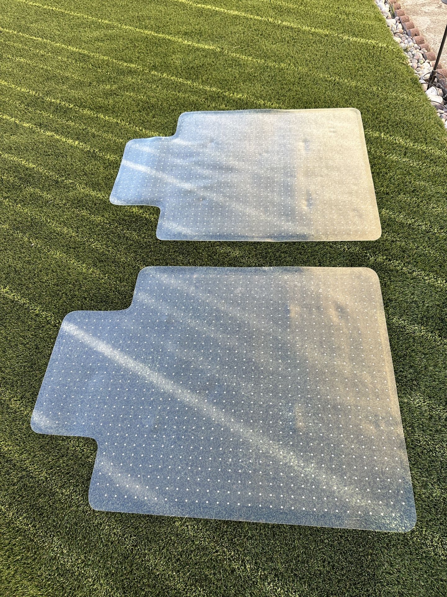 2 like new office chair mats 36 x 48 inches