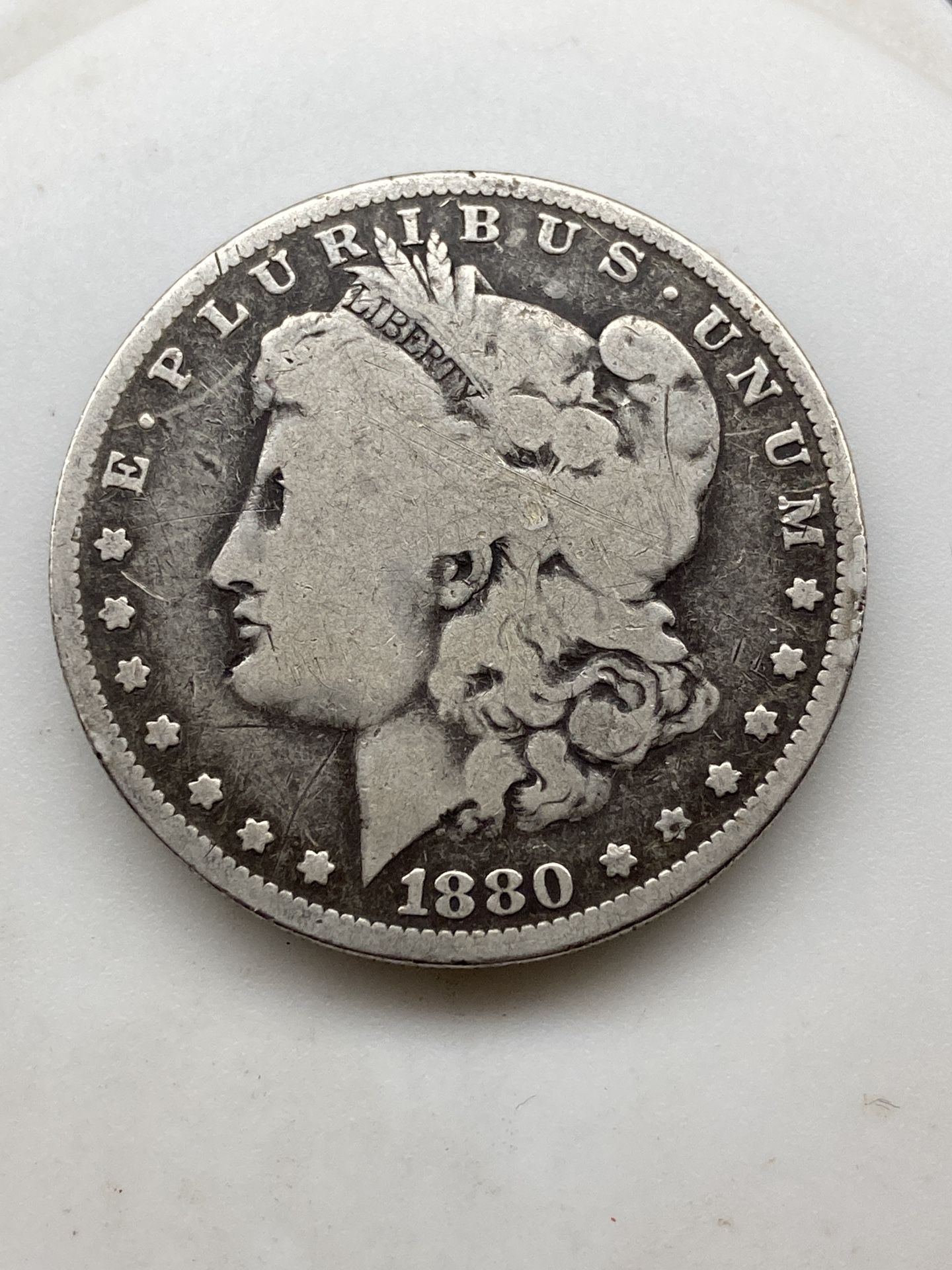 1880 Morgan Silver Dollar (No Mint Mark)