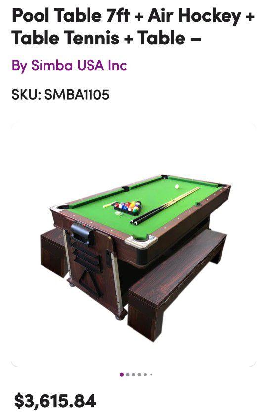 Pool Table 3 In 1