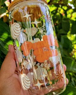 Pumpkin Spice Glass Tumbler