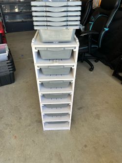 FB10 7 Slot PVC Snake Rack With Extra Tubs