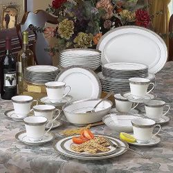 Noritake Crestwood Platinum Pc. Dinnerware Set, Service for 8