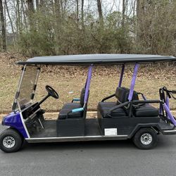 2001 6 Passenger Club. Cart Ds 48v One Year Top Of Line Trojans Batteries Under Warranty Custom Seats Double Take Roof 