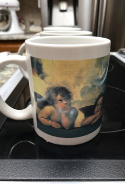 Christmas angel coffee mug cup